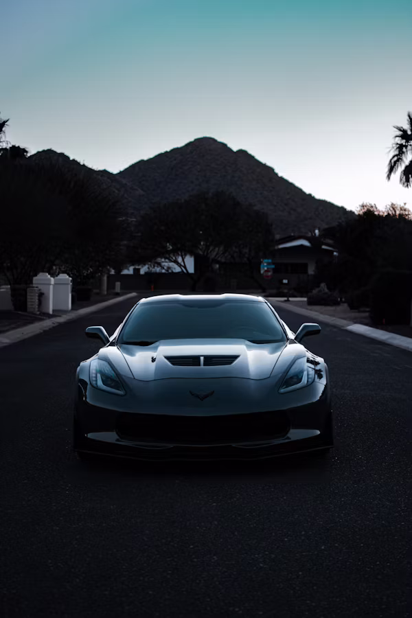 Sports car silhouette